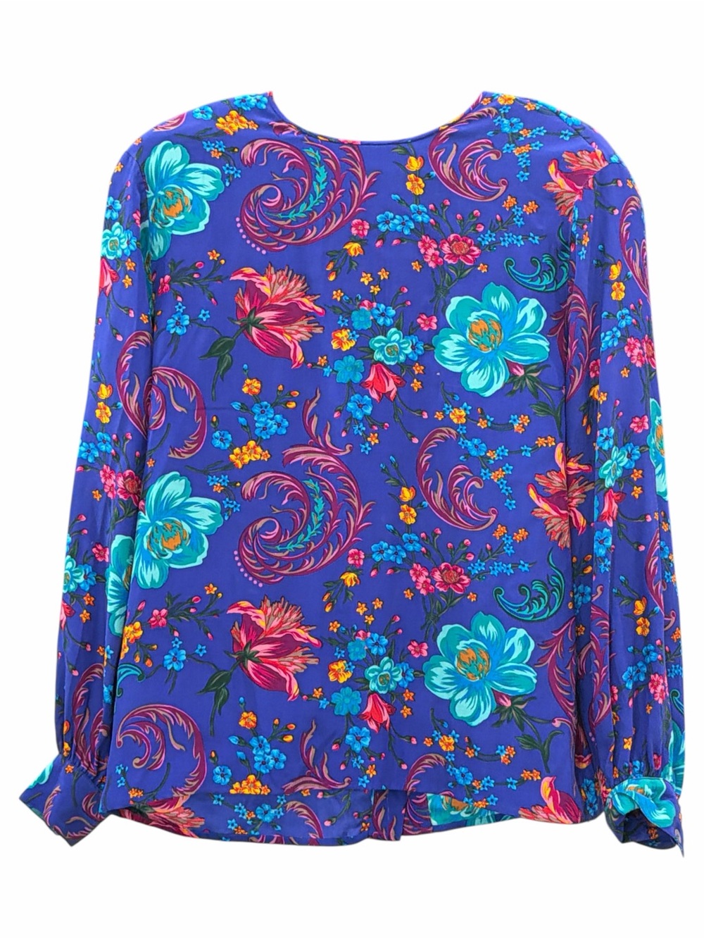 Vintage Liz Claiborne Collection Floral 2 Piece 100% Silk Skirt Set Medium - Picture 7 of 7